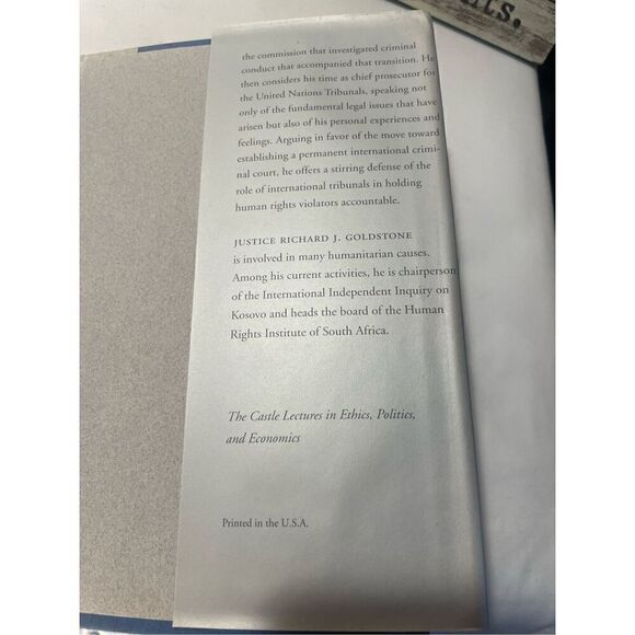 For Humanity: Reflections of a War Crimes Investigator By Richard J. Goldstone H - Picture 6 of 6